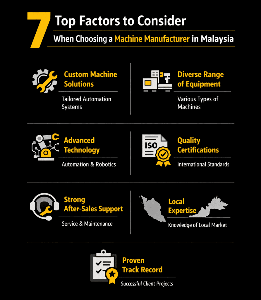 7 Top Factors to Consider When Choosing a Machine Manufacturer in Malaysia